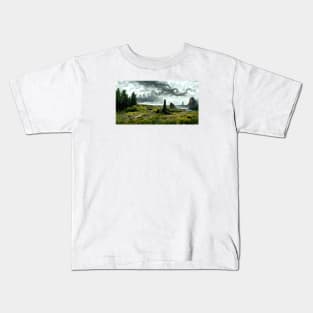 Eldritch Landscape Vista Kids T-Shirt